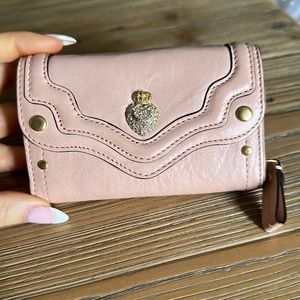 Juicy Couture Small Pink Leather Wallet